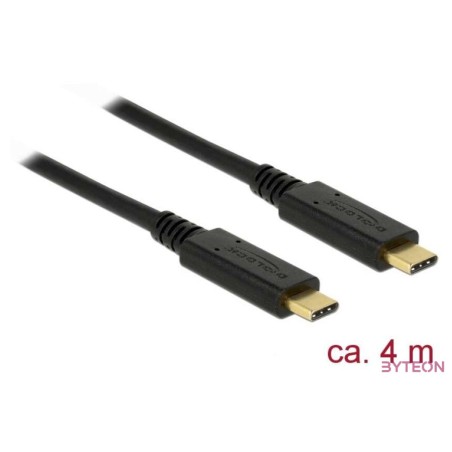 Delock USB 2.0 kábel Type-C a Type-C 4 m PD 5 A E-Marker