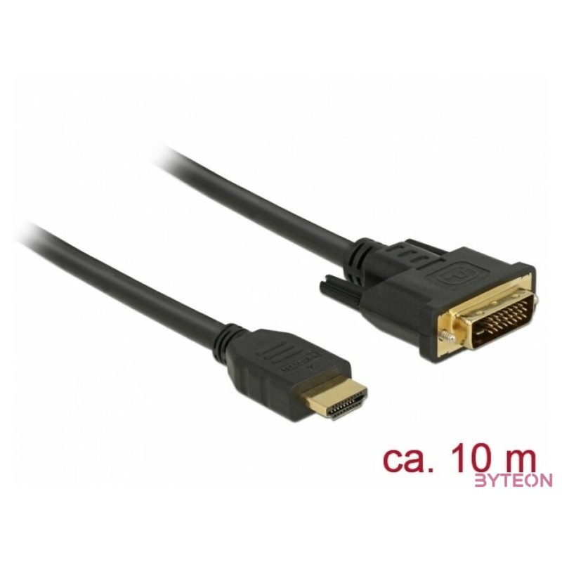Delock HDMI - DVI 241 kétirányú kábel 10 m