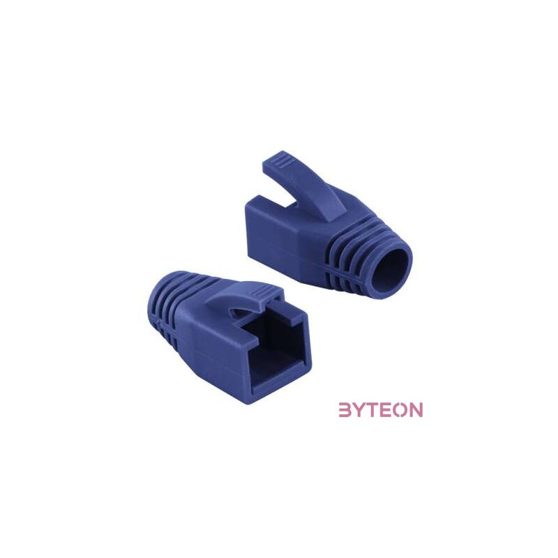 Logilink Modular RJ45 Plug Cable Boot 8mm blue, 50pcs