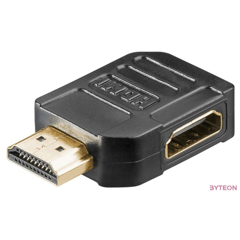 LogiLink HDMI M,F adapter fekete 90 bal