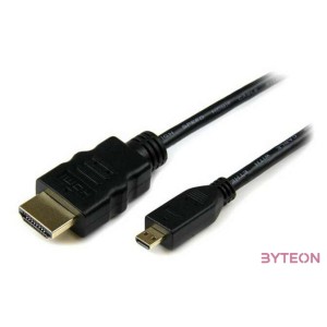 StarTech HDMI - HDMI micro D M,M video jelkábel 2m fekete