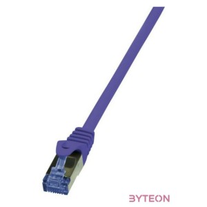 Logilink Patch Cable Cat.6A S,FTP violet  0,25m, PrimeLine