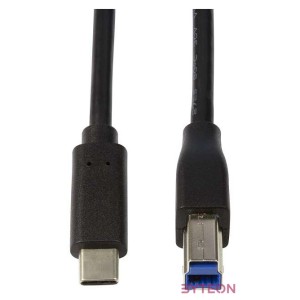 Logilink USB 3.2 Gen1x1 Cable, USB-C M to USB BM, black, 2 m