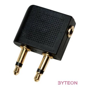 Logilink Audio adapter Airplane, 2x 3,5mm - 1x 3,5mm