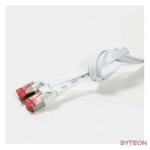 Logilink Patch Cable Flat Cat.6A Shielded 20,0m white