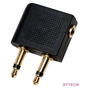 Logilink Audio adapter Airplane, 2x 3,5mm - 1x 3,5mm