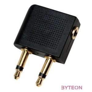 Logilink Audio adapter Airplane, 2x 3,5mm - 1x 3,5mm