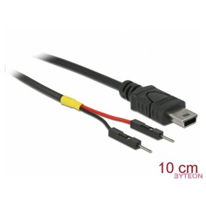 Delock Mini-B típusú USB tápkábel 2 db. különálló tűfejes apa véggel hossza 10 cm