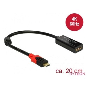 Delock DisplayPort átalakító USB Type-C kijelzőhöz 4K 60 Hz