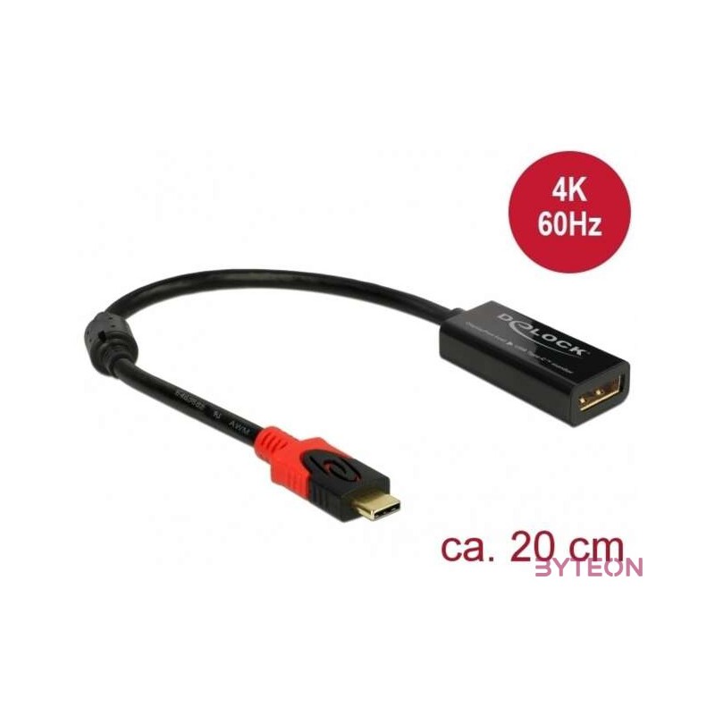 Delock DisplayPort átalakító USB Type-C kijelzőhöz 4K 60 Hz