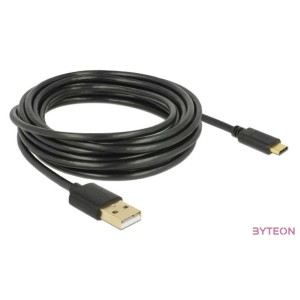 Delock USB 2.0 kábel A-típusú a Type-C 4 m