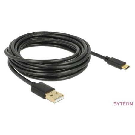 Delock USB 2.0 kábel A-típusú a Type-C 4 m