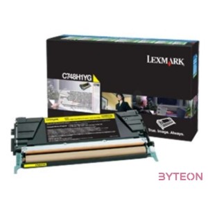 Lexmark C74x High Corporate toner sárga