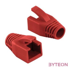 Logilink Modular RJ45 Plug Cable Boot 8mm red, 50pcs