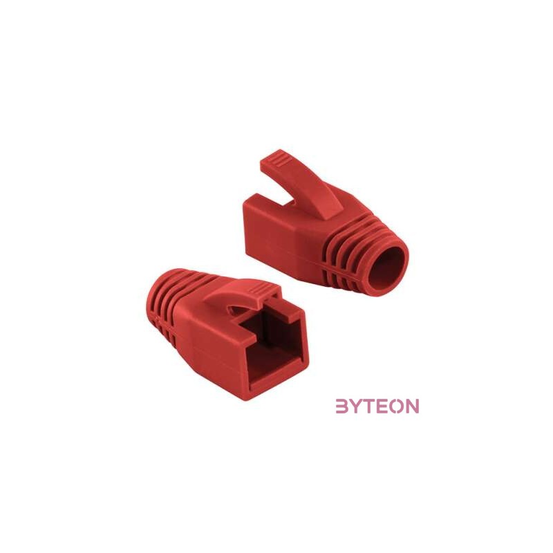 Logilink Modular RJ45 Plug Cable Boot 8mm red, 50pcs