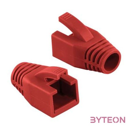 Logilink Modular RJ45 Plug Cable Boot 8mm red, 50pcs