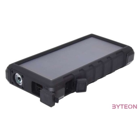 Sandberg Outdoor Solar 24000mAh Li-ion ütésálló vízálló napelemes powerbank fekete