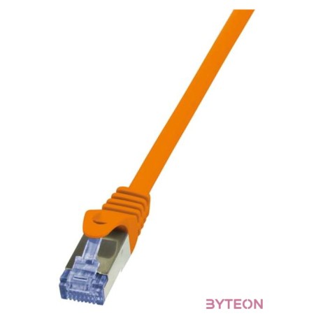 LogiLink RJ45 CAT6A S,FTP M,M adatkábel 2m AWG26 narancssárga