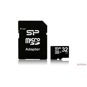 Silicon Power microSDHC 32GB (Class10) SD adapterrel