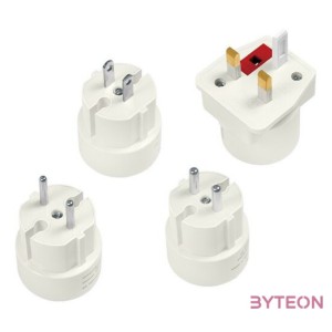 Logilink Travel adapter, 4pcs Set, 2A,250V