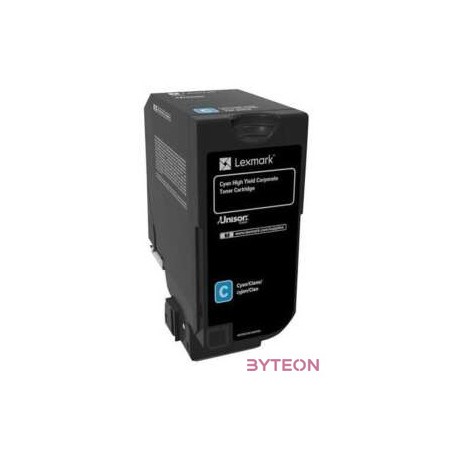 Toner Lexmark 74C2HCE cyan  12 000 pgs  CS725de , CS725dte