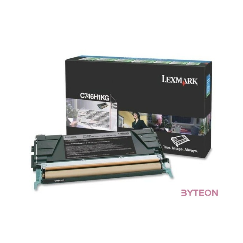 Lexmark C74x High Corporate toner fekete