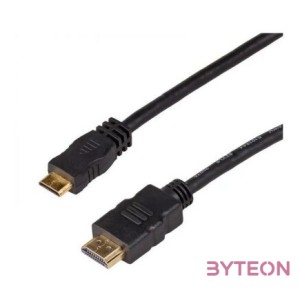 Akyga HDMI 1.4 - HDMI mini C M,M video jelkábel 1m fekete