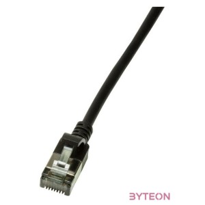 Logilink Patch cable Cat.6A STP TPE SlimLine black 1,5m