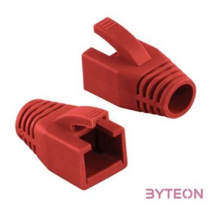 Logilink Modular RJ45 Plug Cable Boot 8mm red, 50pcs