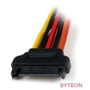 StarTech SATA Power 15pin - 2db SATA Power 15pin M,F tápkábel 0.15m