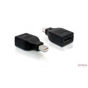 Displayport mini 1.2 apa - Displayport 1.2 anya (Delock) - Fekete