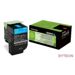 Lexmark 802HCE high capacity toner Cyan (3K) for CX410,510 MFP