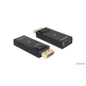 Delock Displayport 1.1 male - HDMI female passzív - Fekete