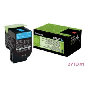 Lexmark 802HCE high capacity toner Cyan (3K) for CX410,510 MFP