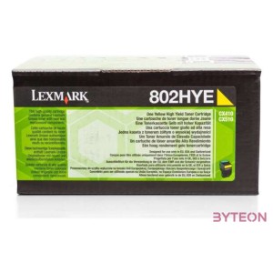 Lexmark 80C2HYE high capacity toner Yellow (3K) for CX410,510 MFP