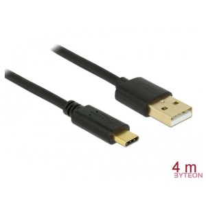 Delock USB 2.0 kábel A-típusú a Type-C 4 m