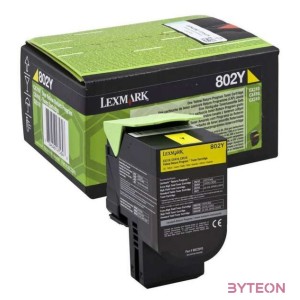 Toner Lexmark 802Y yellow  return  1000 pgs  CX310dn , CX310n , CX410de