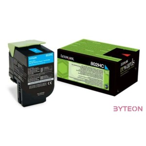 Lexmark 802HCE high capacity toner Cyan (3K) for CX410,510 MFP