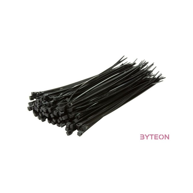 LOGILINK - kábelszorító szett, 100 db., 20cm, black