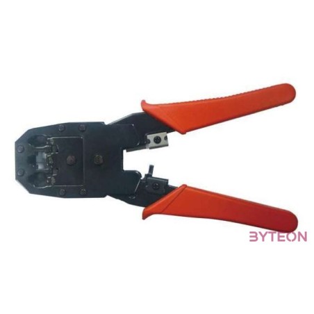 Gembird RJ45, RJ12, RJ11 krimpelőfogó fekete-piros