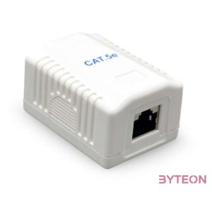 Gembird RJ45 kat. 5e fali aljzat, komplett  fehér