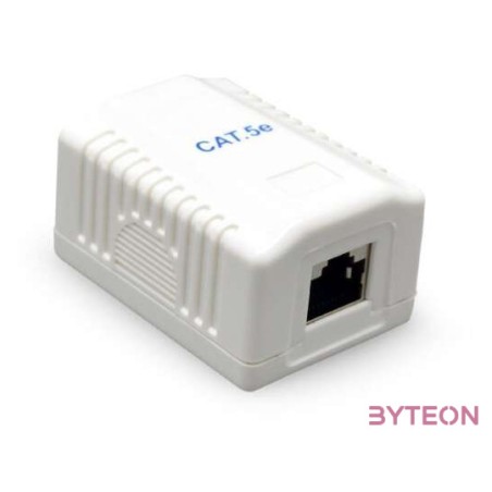 Gembird RJ45 kat. 5e fali aljzat, komplett  fehér