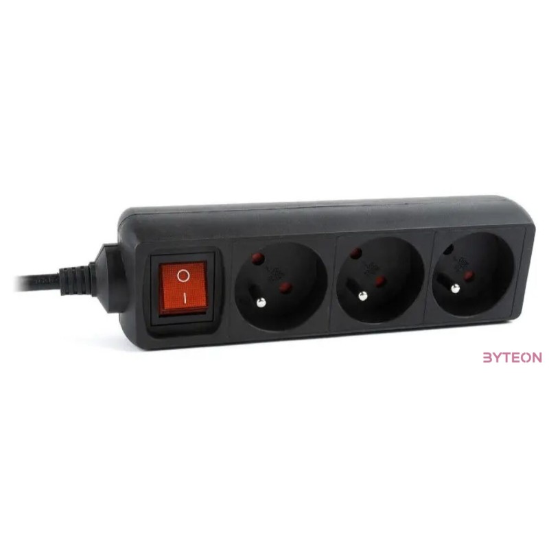 Gembird Energenie 3 SOCKETS aljzat UPS rendszerhez (IEC CONNECTOR), 0.6m, fekete