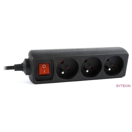 Gembird Energenie 3 SOCKETS aljzat UPS rendszerhez (IEC CONNECTOR), 0.6m, fekete