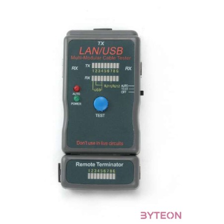 Gembird kábelteszter