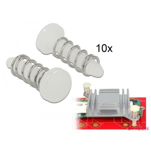 Delock Rúgós, hutoborda rögzíto szegecs 10 darabos készlet fehér