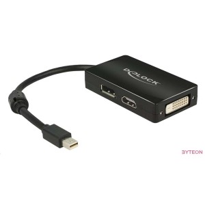 Displayport mini 1.1 apa - Displayport,HDMI,DVI anya Passzív (Delock) - Fekete