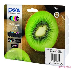 Ink Epson Kiwi Multipack 202  CMYKphoto black  Claria Premium