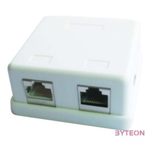 Gembird 2 portos CAT5e keystone fali aljzat fehér