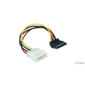 SATA táp apa 90 fokos - Molex táp apa (DeLock)